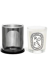 Limited Edition Candle Holder Set with Roses Candle