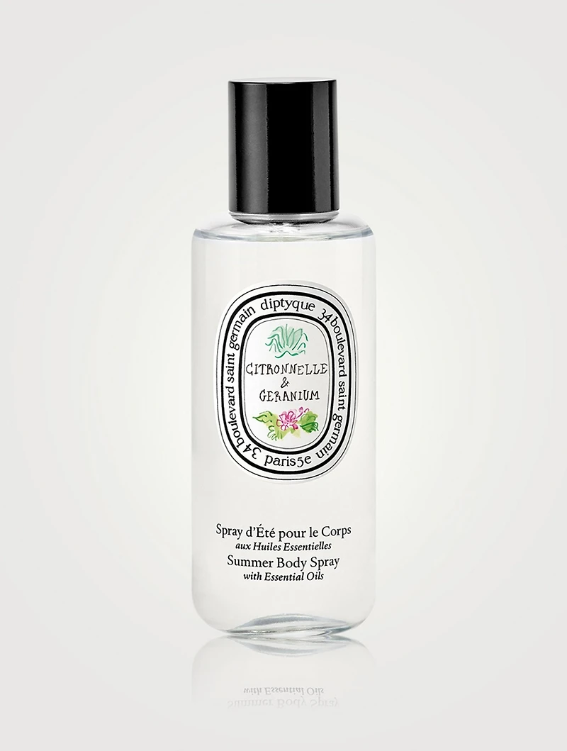 Citronnelle Lemongrass & Géranium Body Spray With Essential Oil