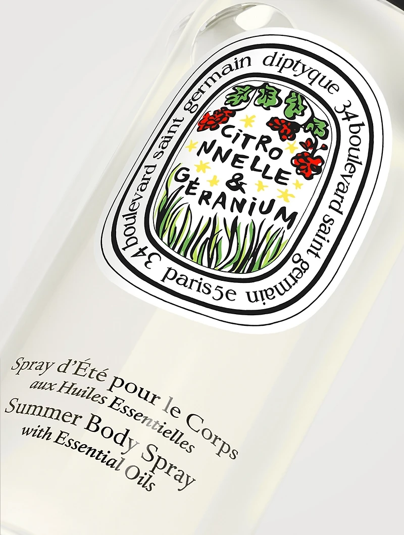 Lemongrass & Geranium Body Spray - Limited Edition
