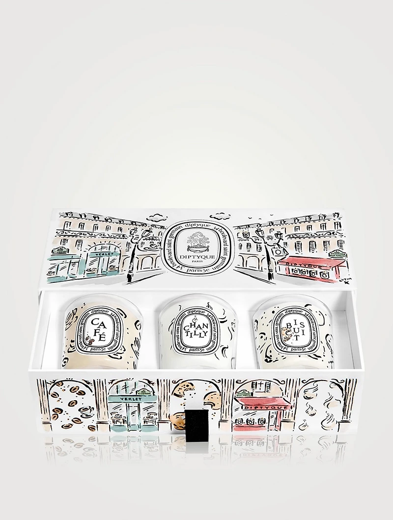 Café, Chantilly And Biscuit Candle Set Limited Edition