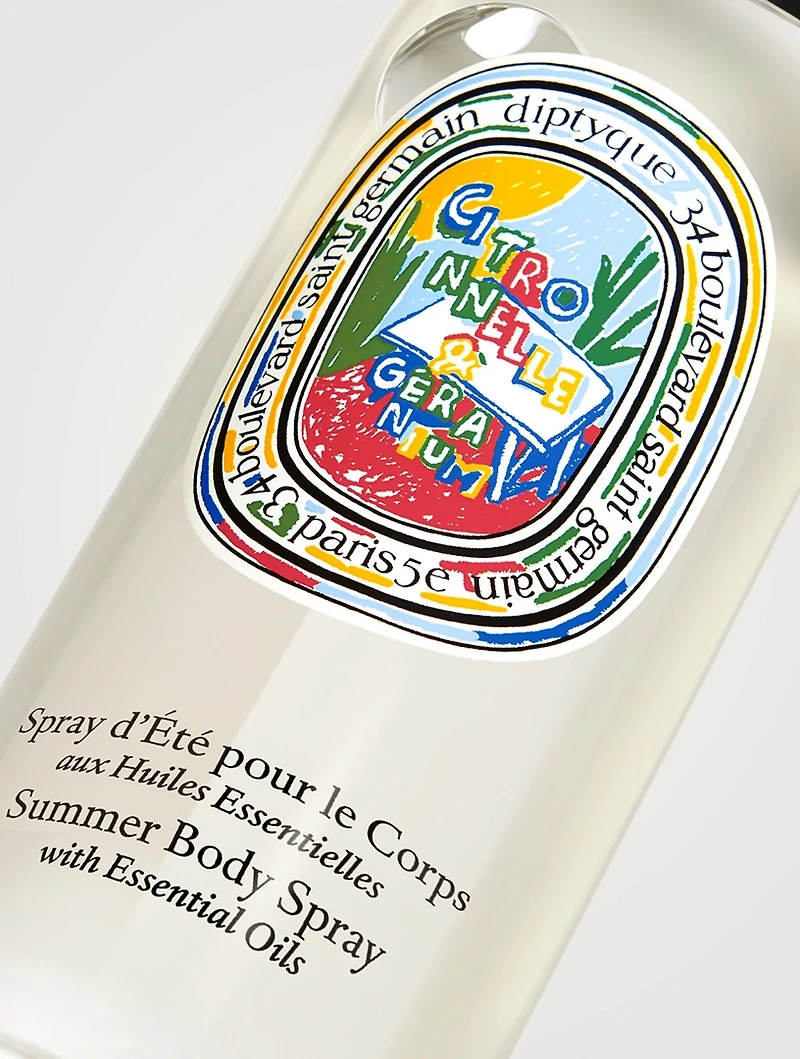 Citronnelle And Géranium Summer Body Spray