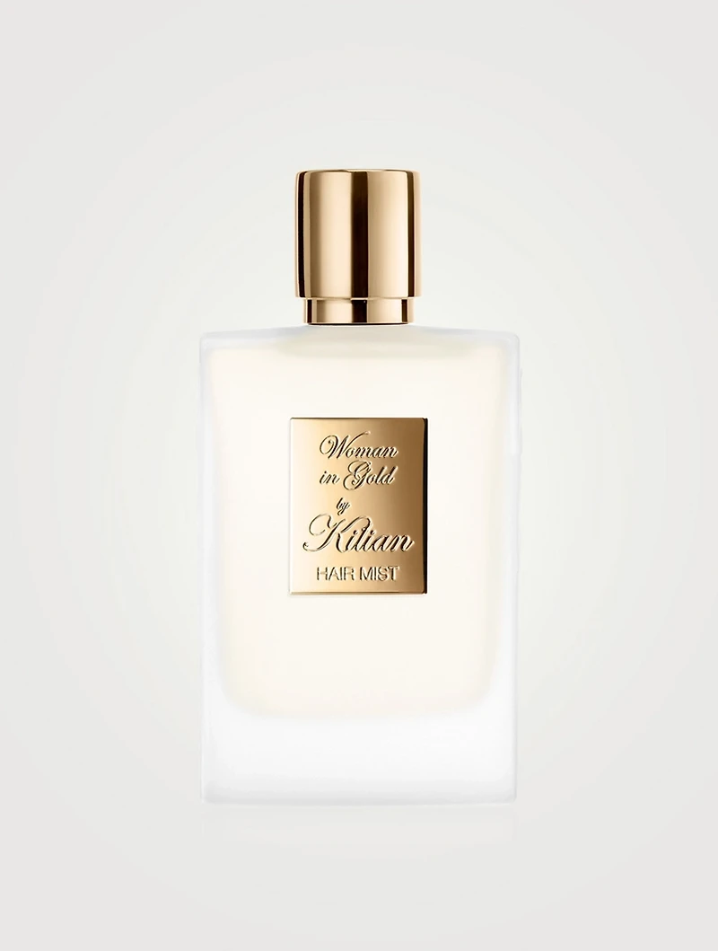 Woman in Gold Hair Mist