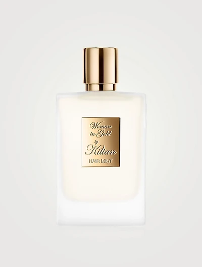 Woman in Gold Hair Mist