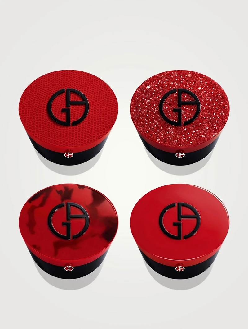 My Armani-To-Go Red Cushion Malachite Foundation Case