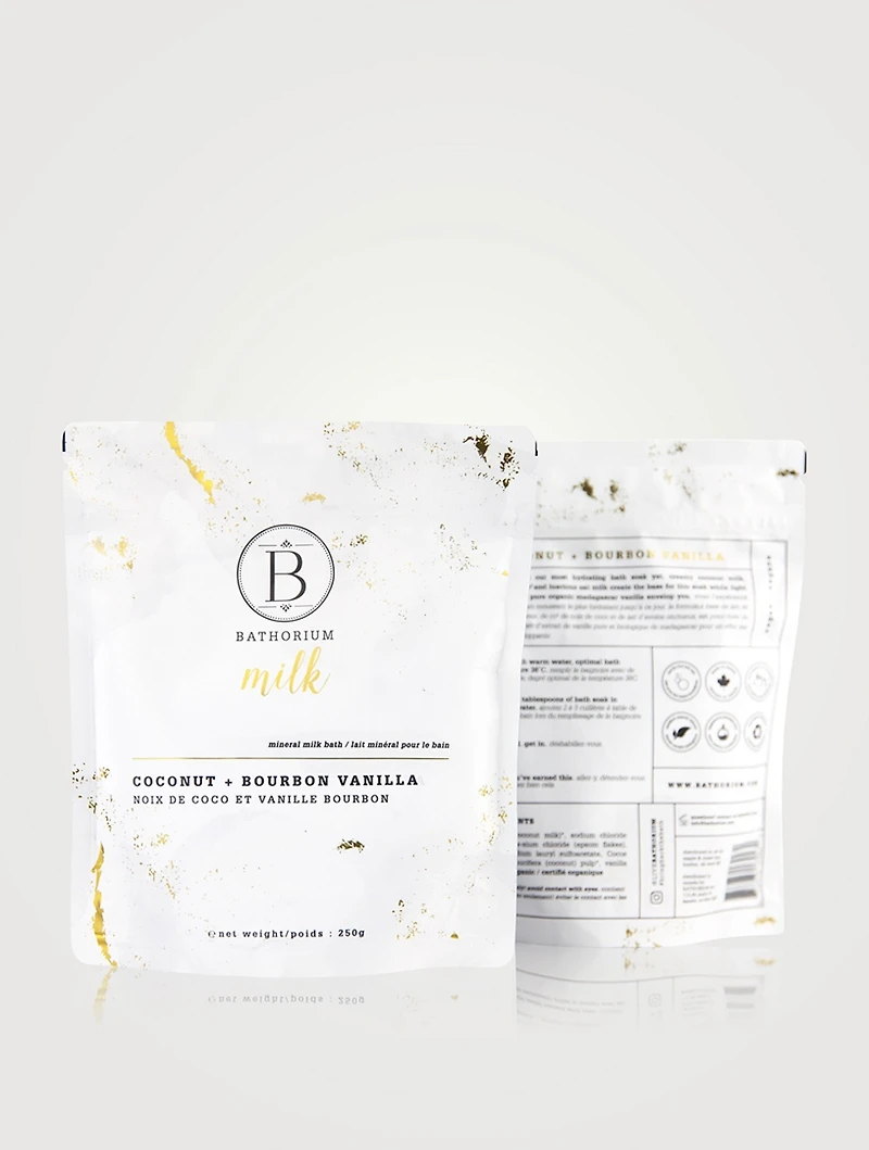 Milk Mineral Bath Soak: Coconut + Bourbon Vanilla