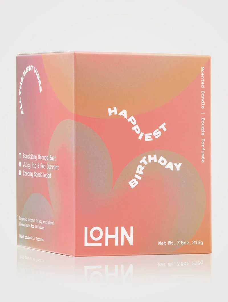 Happiest Birthday - Champagne & Orange Zest Candle