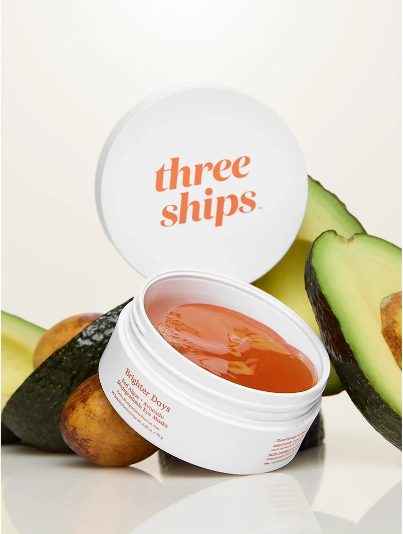 Brighter Days Red Algae + Avocado Biodegradable Eye Masks