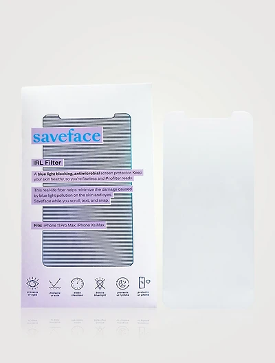 IRL Filter Blue Light Blocking, Antimicrobial Screen Protector - iPhone  11 Pro Max, X