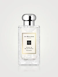 Peony & Blush Suede Cologne with Daisy Leaf Lace Design