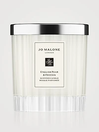 English Pear & Freesia Home Candle – Fluted Glass Edition