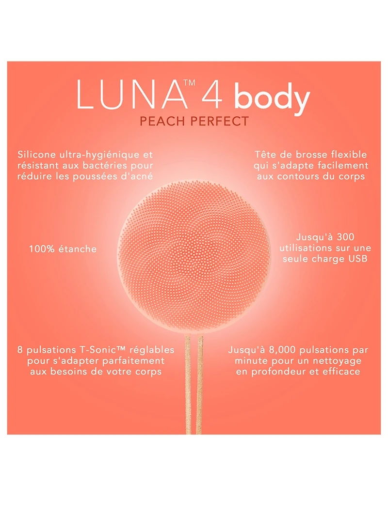 Luna 4 Body Brush - Peach Perfect