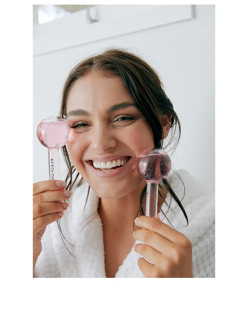Pink Ice Globe Facial Massager
