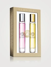 Bright Crystal & Yellow Diamond Travel Set