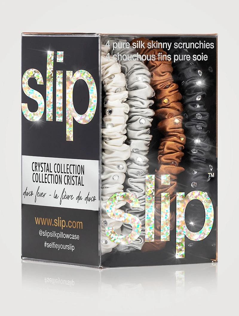 Slip® Pure Silk Crystal Skinny Scrunchie Set