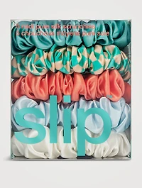 Pure Silk Midi Scrunchies - Seashell