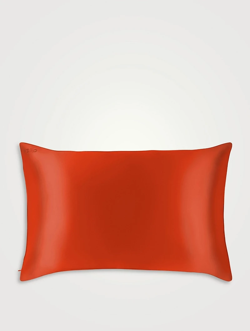 Pure Silk Queen Pillowcase - Poppy