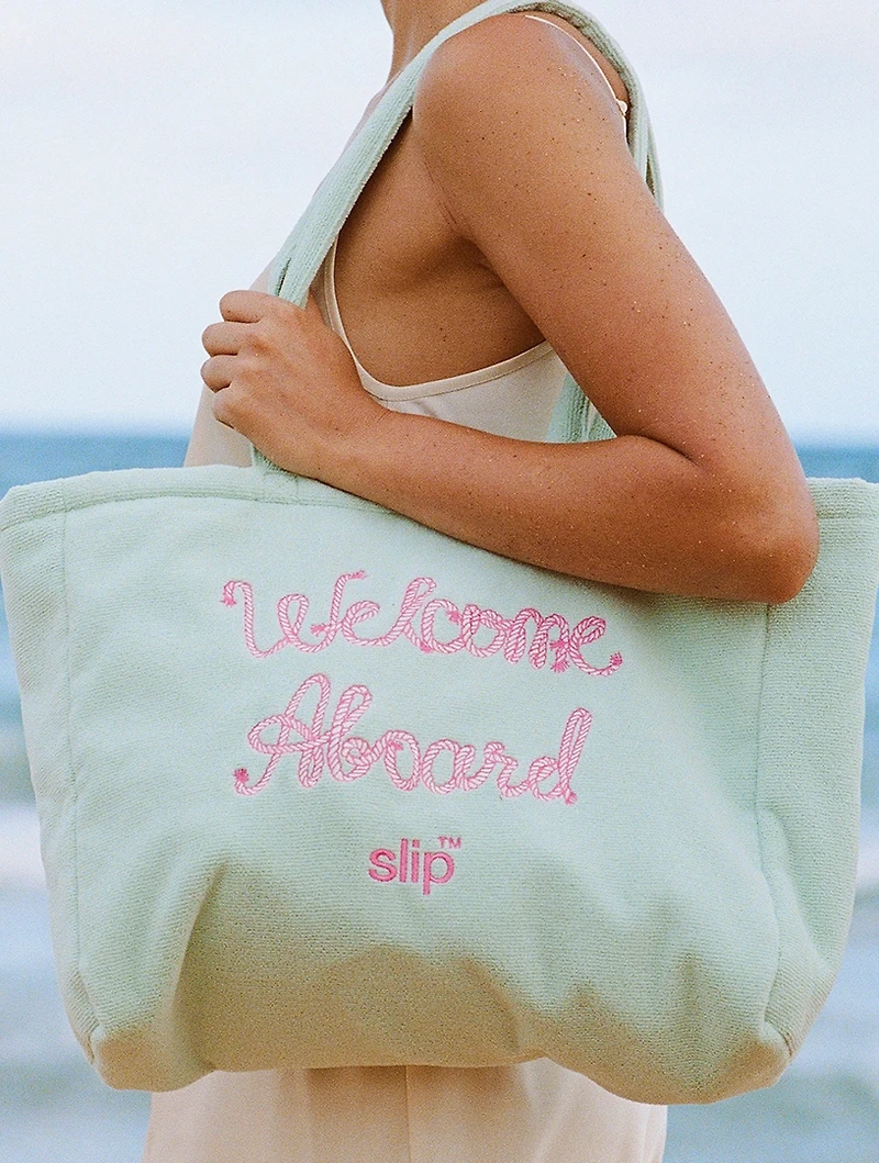 Pure Silk Travel Pillow With Complimentary Beach Bag - Les Vacances