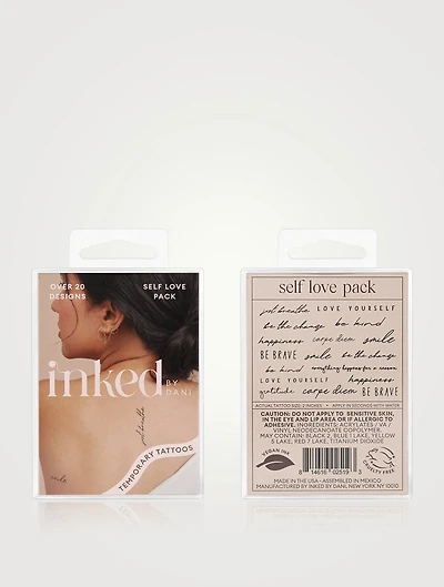 Self Love Temporary Tattoo Pack