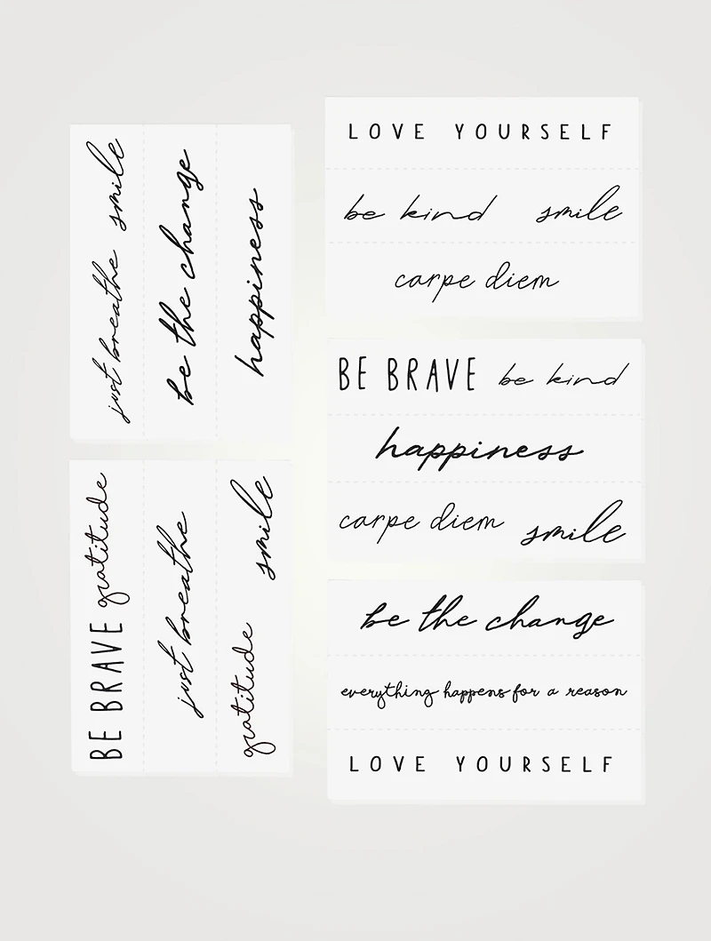 Self Love Temporary Tattoo Pack