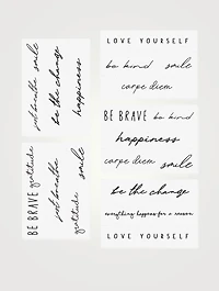Self Love Temporary Tattoo Pack
