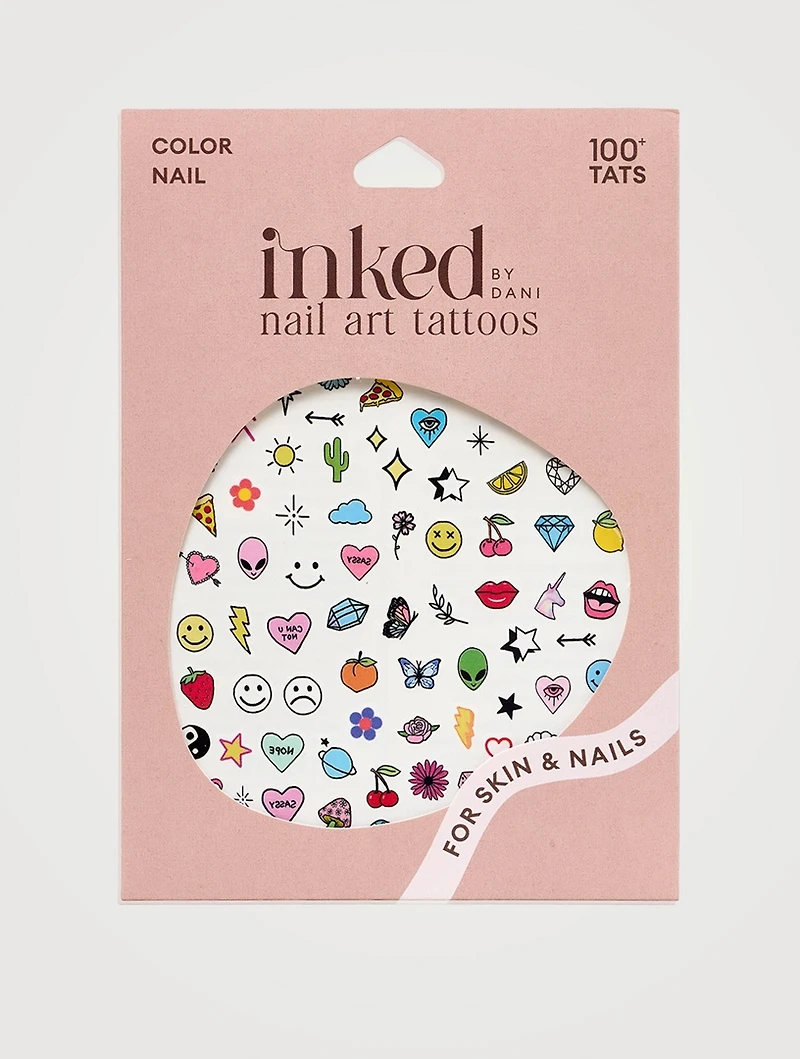 Colour Nail Art Tattoos