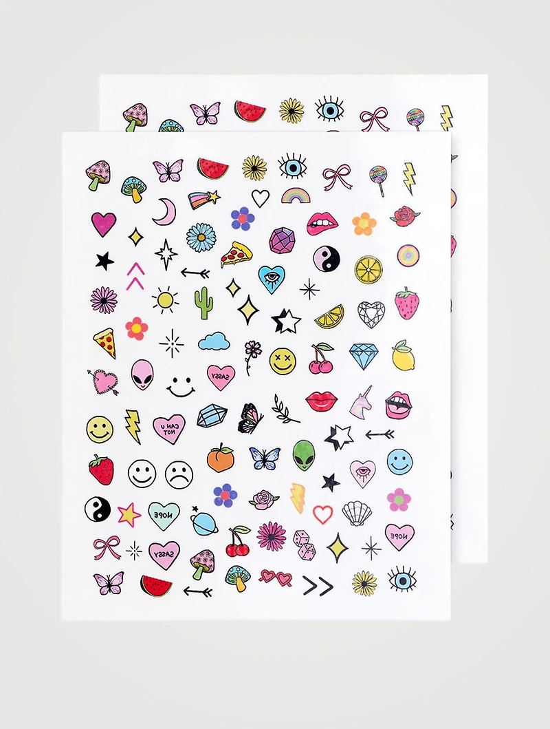 Colour Nail Art Tattoos