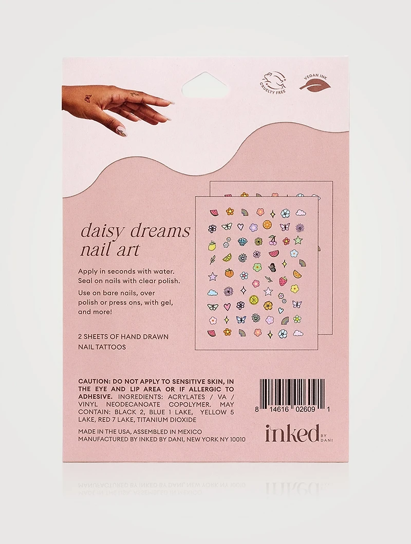 Daisy Dreams Nail Art Tattoos