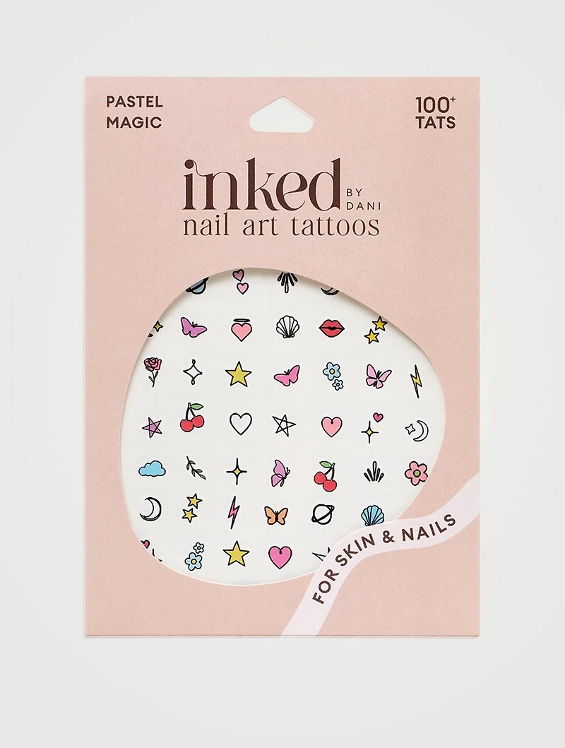 Pastel Magic Nail Art Tattoos