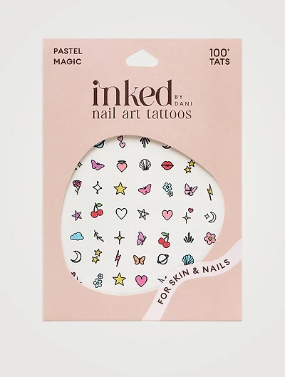 Pastel Magic Nail Art Tattoos