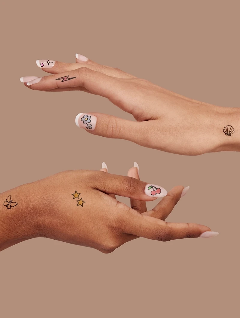Pastel Magic Nail Art Tattoos