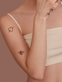 Embroidered Temporary Tattoo Pack