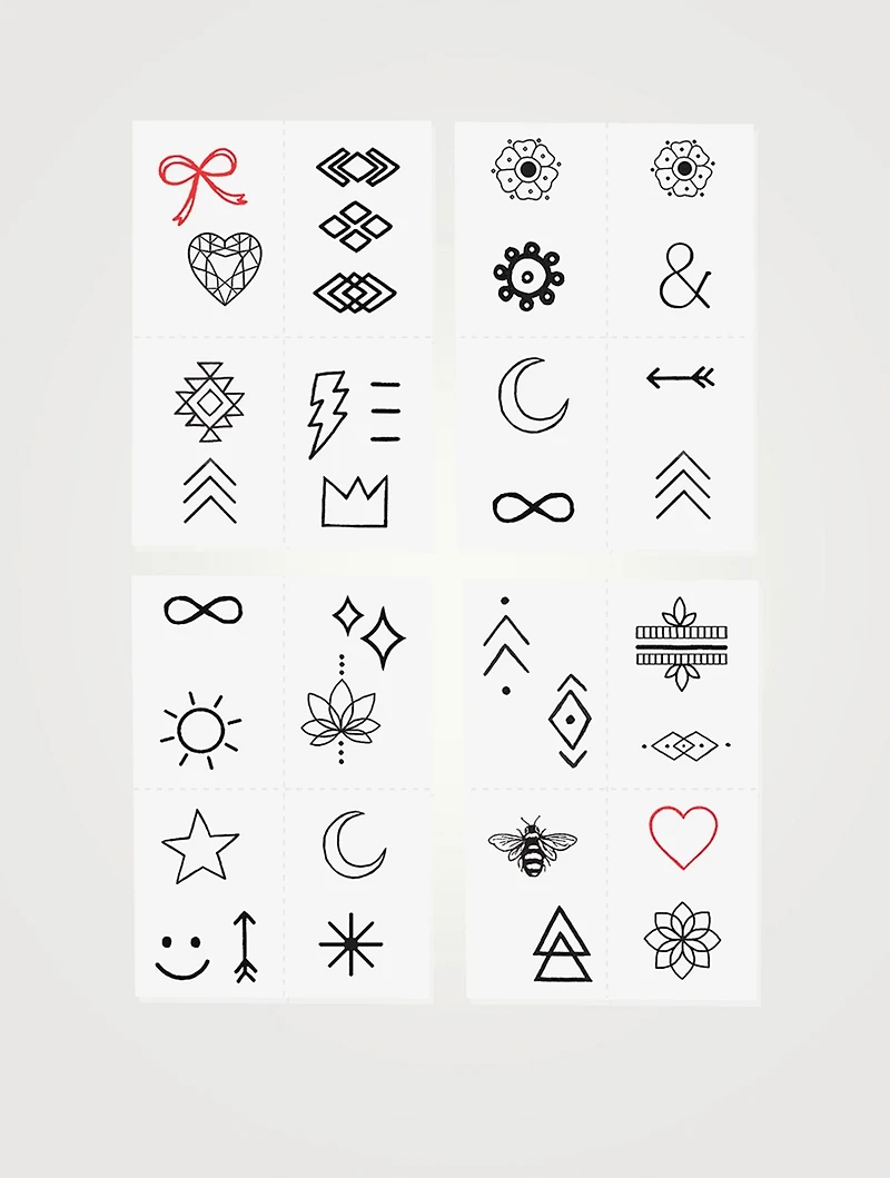 Finger Tats Temporary Tattoo Pack