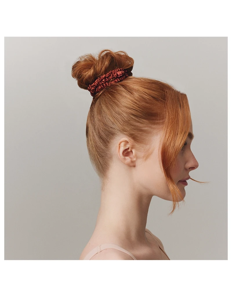 Pure Silk Skinny Scrunchies