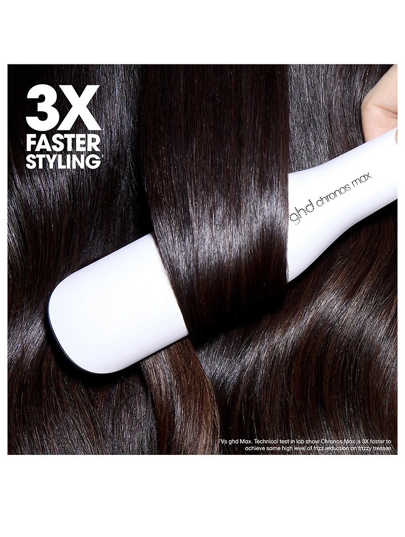 Chronos Max Wide-Plate Hair Straightener - White