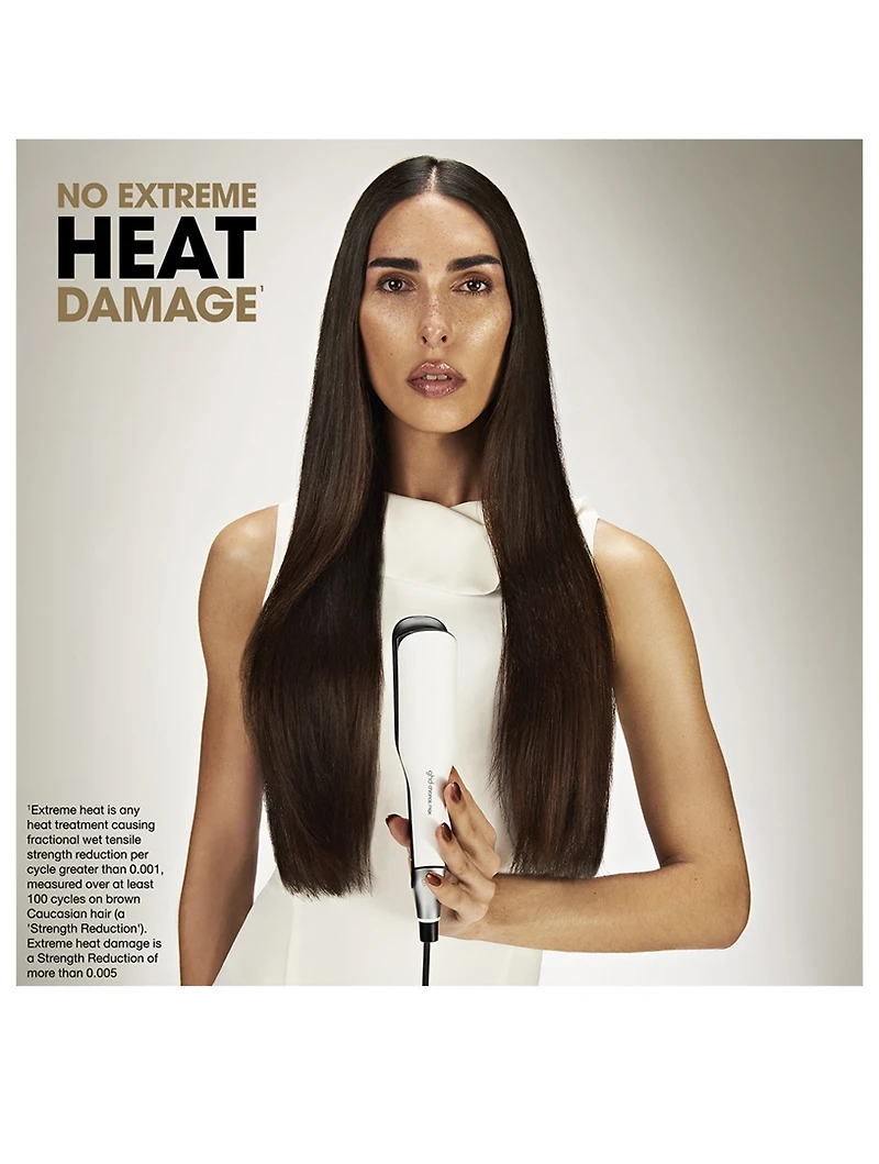 Chronos Max Wide-Plate Hair Straightener - White