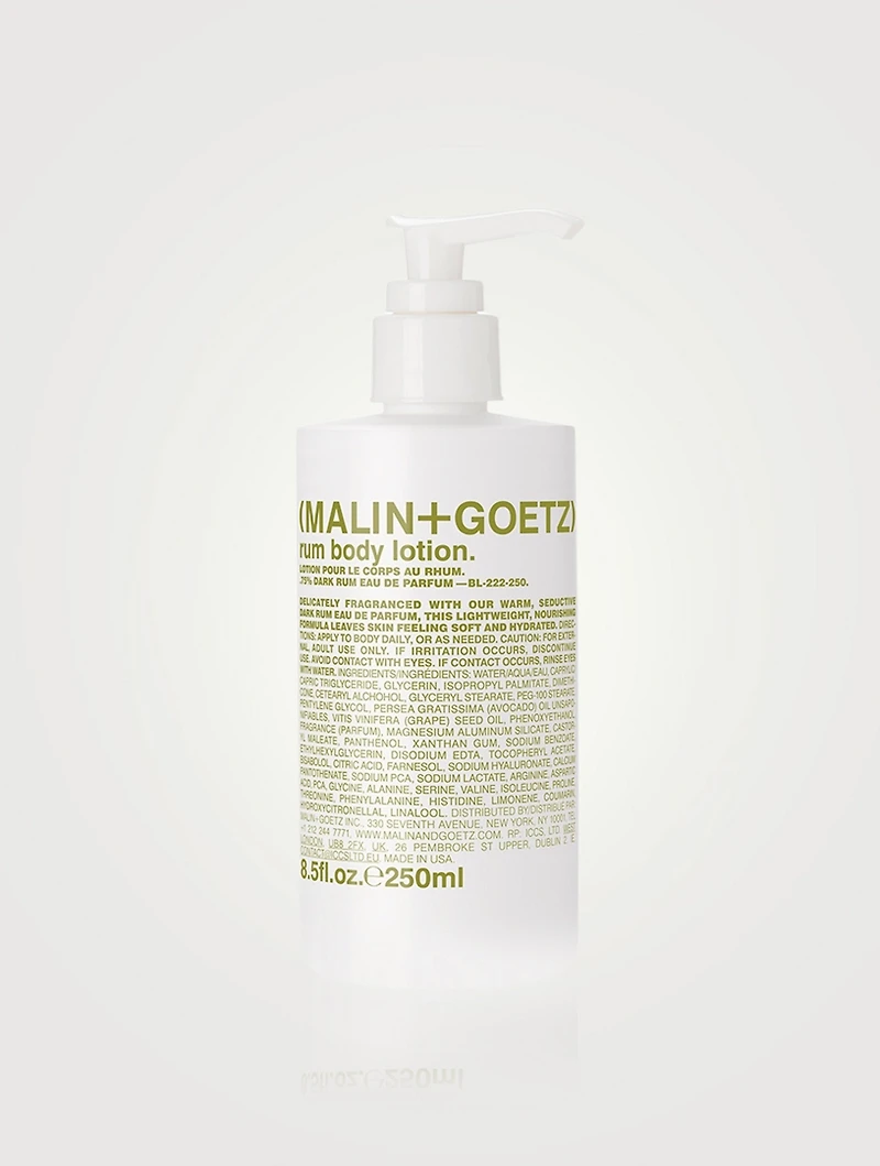 rum body lotion