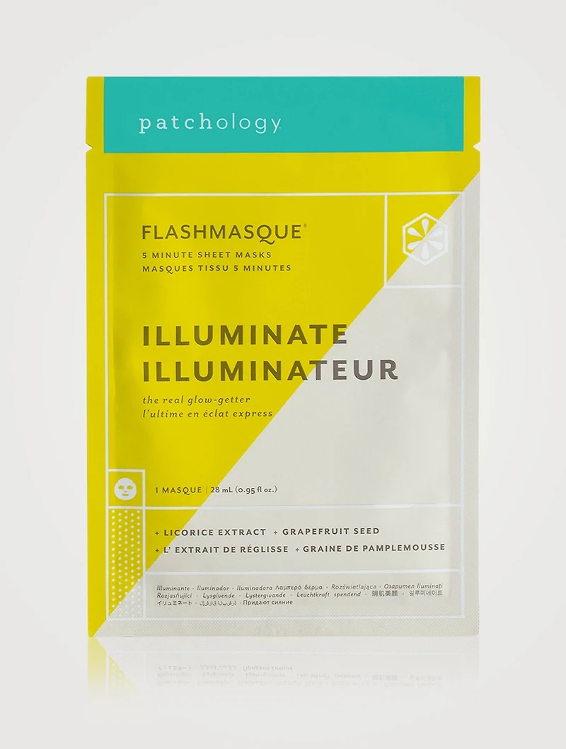 FlashMasque® Illuminate 5 Minute Sheet Masks