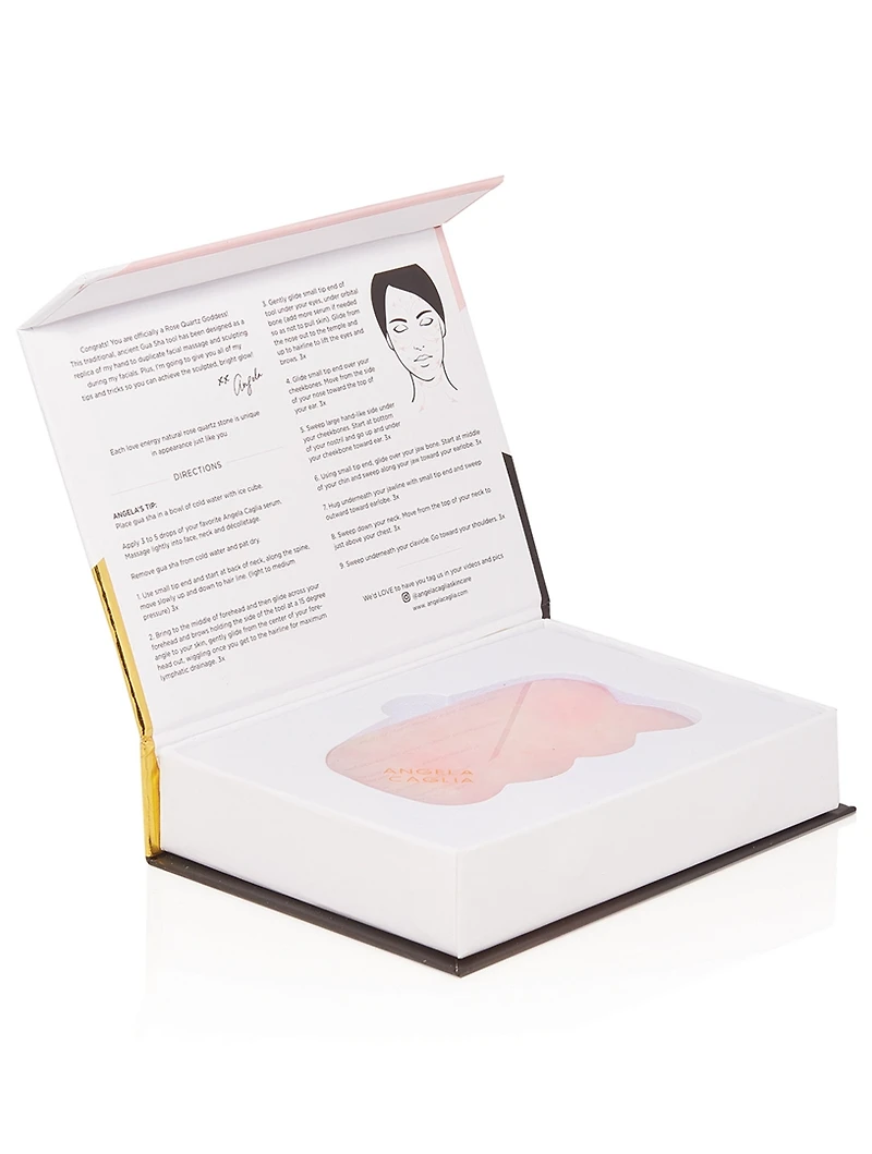 Rose Quartz Gua Sha Lifting Tool