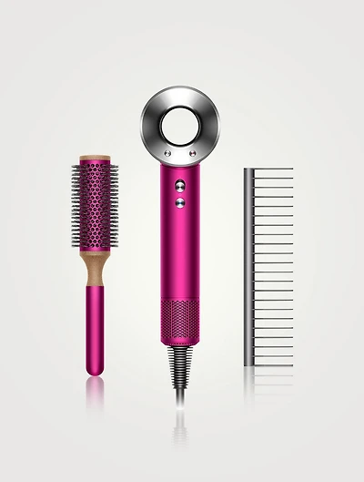 Mother's Day Edition Dyson Fuchsia/Nickel Supersonic™ With Styling Set