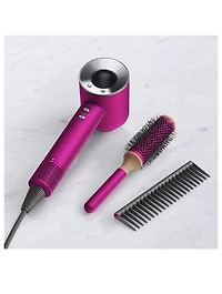 Mother's Day Edition Dyson Fuchsia/Nickel Supersonic™ With Styling Set