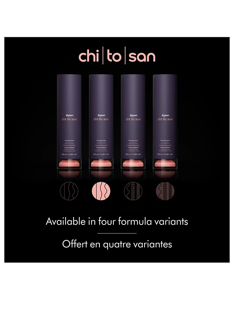 Dyson Chitosan™ Pre-Style Cream, Straight to