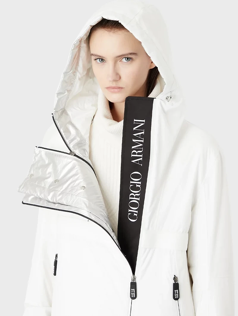 Hooded Cashmere Pea Coat