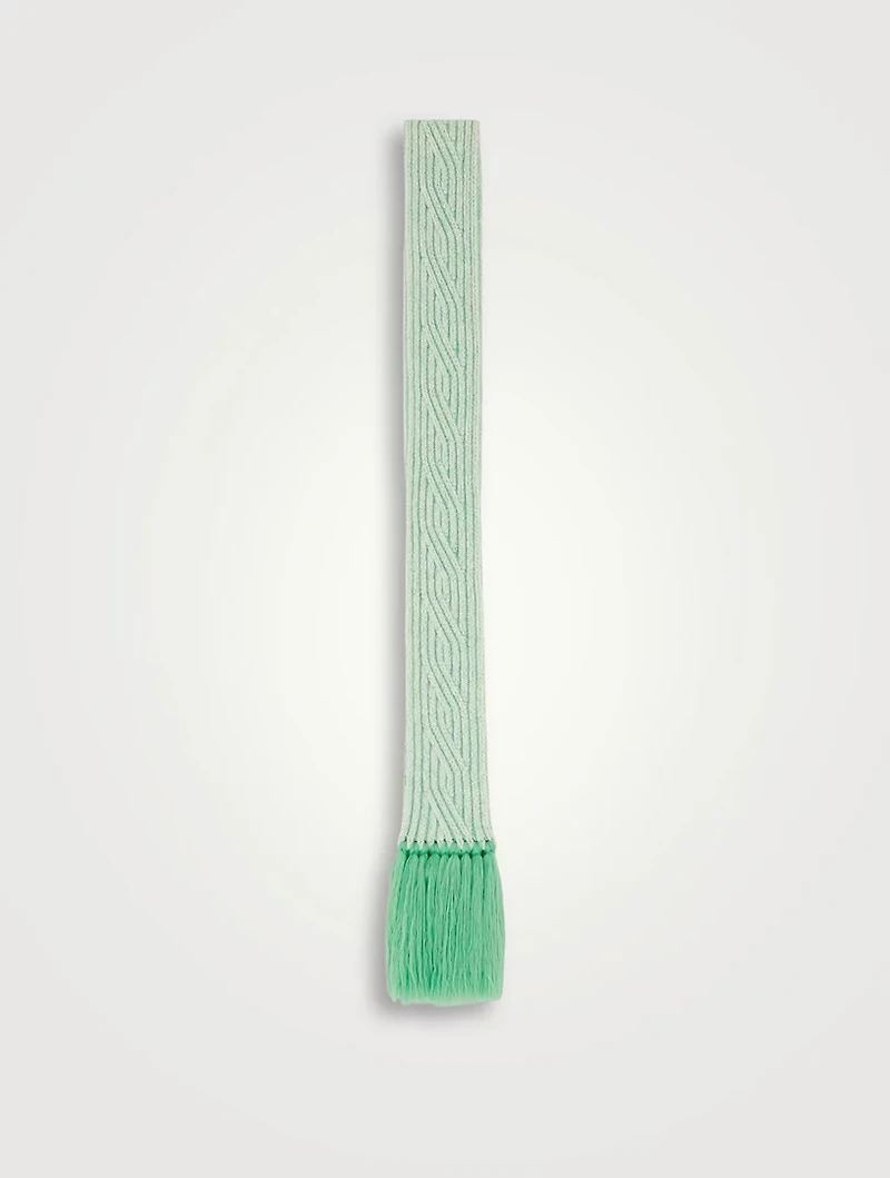 Fringed scarf