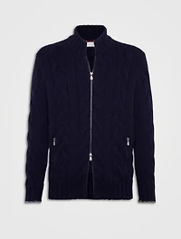 Cashmere Feather Yarn Cardigan