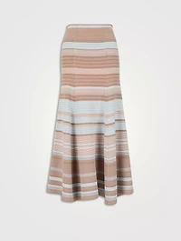 Long Jacquard Skirt