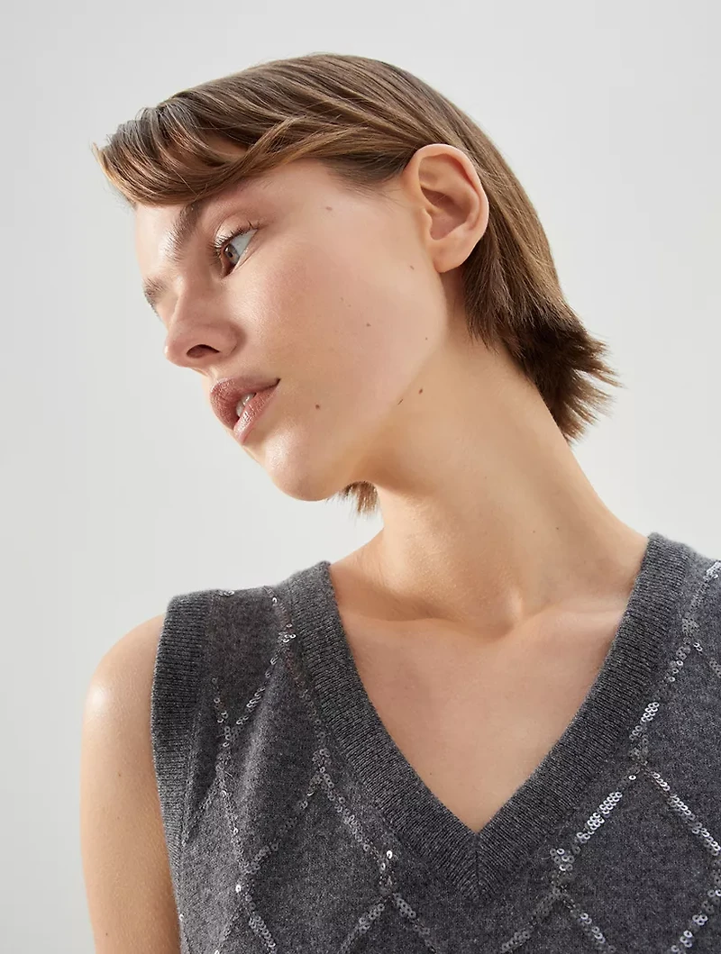Dazzling Argyle Vest