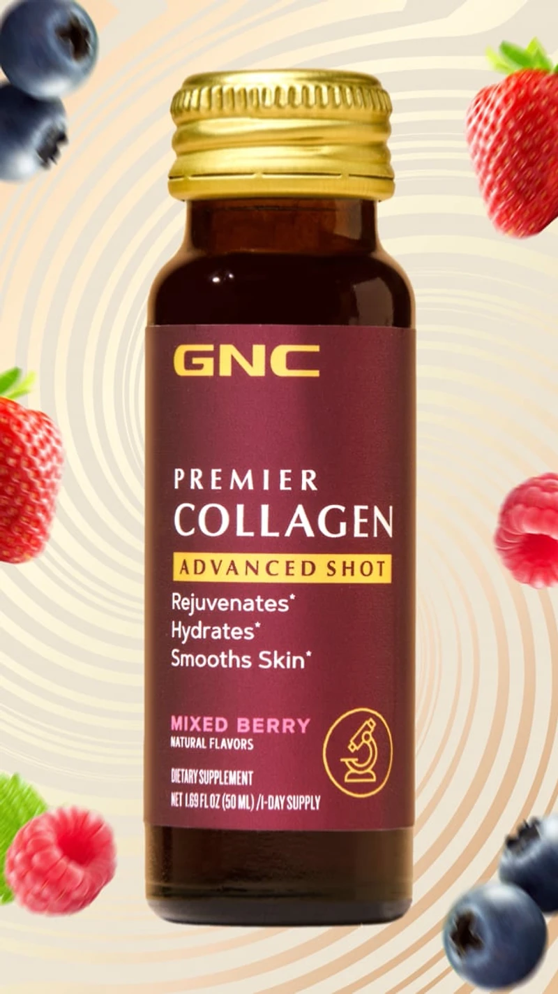 Premier Collagen Advanced Shot - Mixed Berry - 1.69 fl oz (10 Bottles)