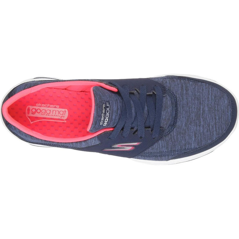 Go Walk 2 Backswing Heathered Spikeless Golf Shoes - NAVY/PINK (#13637-NVPK)