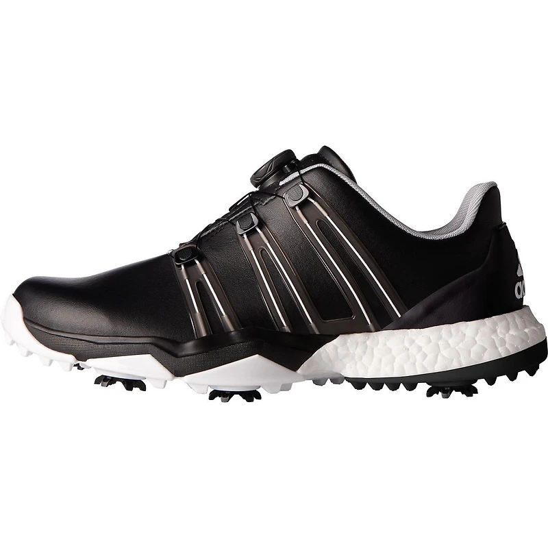 Men's Powerband BOA Boost Spiked Golf Shoes- Black/White