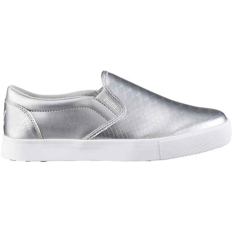 Women's Tustin Slip On Spikeless Golf Shoe- Puma Silver/White